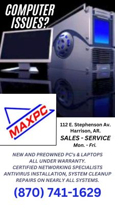 MAX-PC in Harrison, AR.